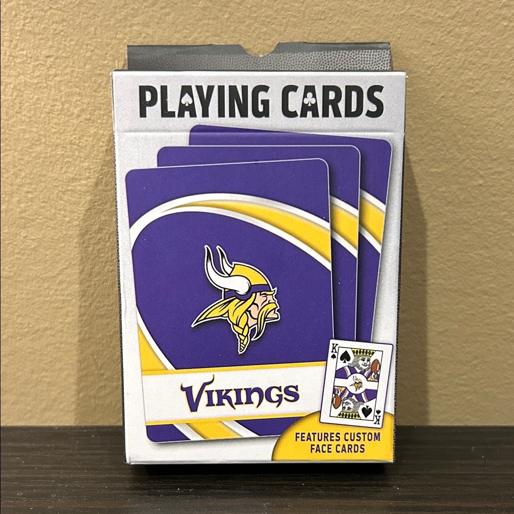 NFL Vikings Purple and Gold Playing Cards